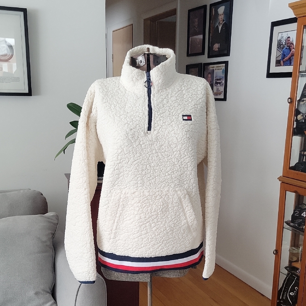 Tommy Hilfiger Sherpa Jacket Medium Cream